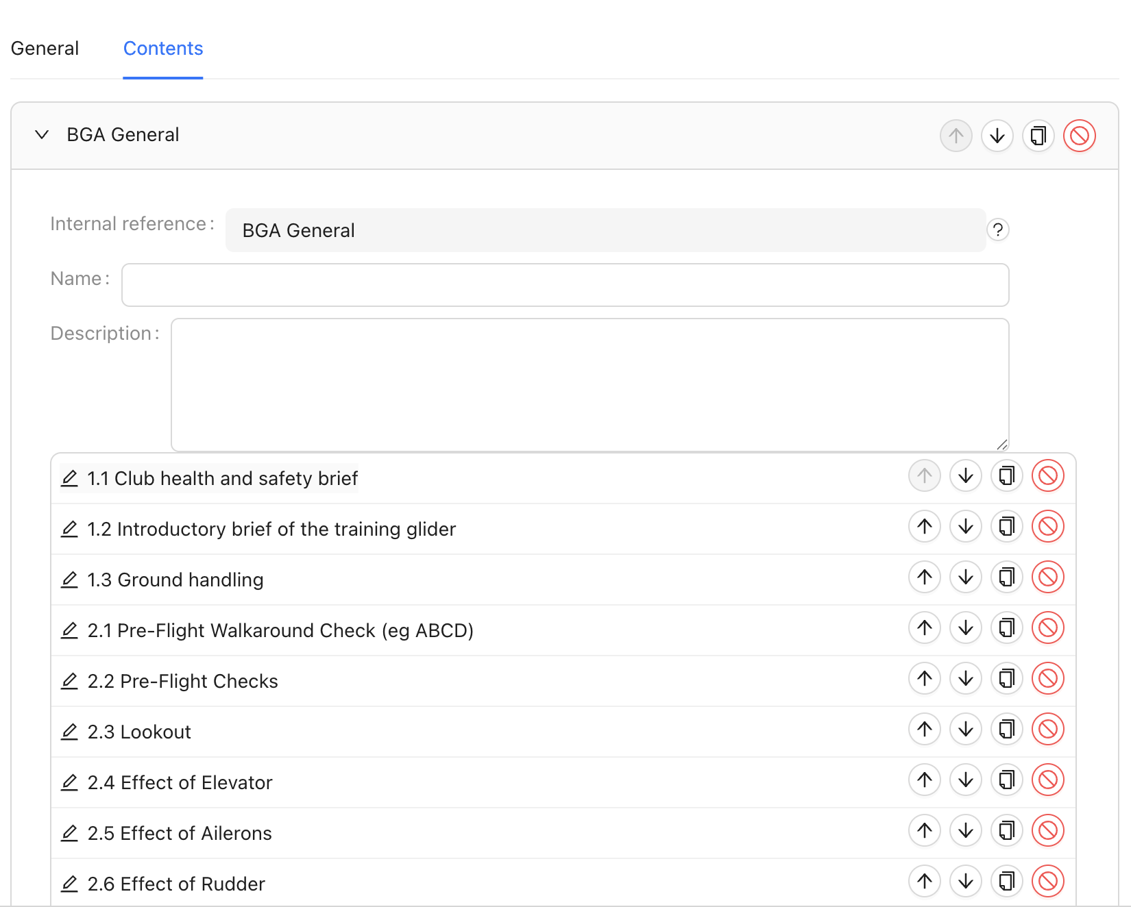 Customizable training programs